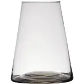 Hakbijl Glass Transparante home-basics vaas/vazen van glas 20 x 16 cm Donna - Vazen