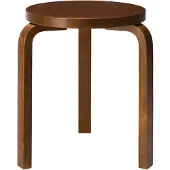 Artek 60 Kruk Walnoot - Krukken Berk Walnut - 28000171
