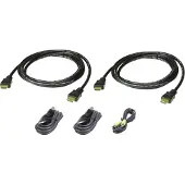 Aten 2L-7D02UHX5 toetsenbord-video-muis (kvm) kabel Zwart 1,8 m