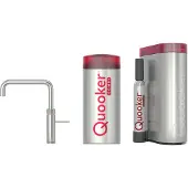 Quooker Fusion Square 5-in-1 kraan met COMBI+ reservoir en CUBE RVS