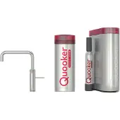 Quooker Fusion Square 5-in-1 kraan met PRO3 reservoir en CUBE RVS
