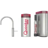 Quooker Fusion Round 5-in-1 kraan RVS met COMBI+ reservoir en CUBE