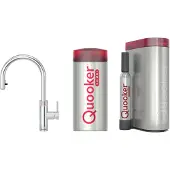 Quooker Flex met COMBI boiler en CUBE reservoir 5-in-1 kokend water kraan chroom