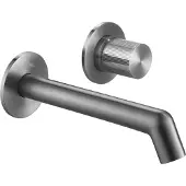 Ben Engraved Line afdekset voor inbouw wastafelkraan gunmetal pvd