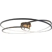 QAZQA Plafondlamp zwart 78 cm incl. LED 3 staps dimbaar - Rowin