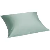Yumeko Kussensloop Katoensatijn 50x60 Groen - Eco, Bio & Fairtrade