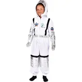Den Goda Fen Kostüm - Astronautenanzug - Weiß - - 5-6 Jahre (110-116) - Kostüme