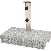 vidaXL Parasolstandaard, graniet, rechthoekig, 25 kg