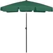 vidaXL Strandparasol 180x120 cm groen