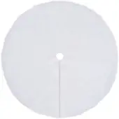 vidaXL Kerstboomrok Wit 122 cm Imitatiebont