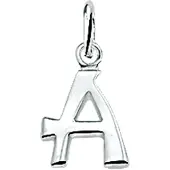 The Jewelry Collection Zilveren Hanger letter A 1002759