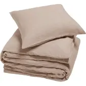 Yumeko Dekbedovertrek set Gewassen Linnen 140x220 Roze - Eco, Bio & Fairtrade