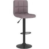 vidaXL Barkruk, taupe, gestoffeerd