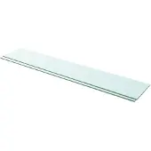 vidaXL Schappen 2 st 110x20 cm glas transparant