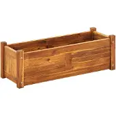 vidaXL Plantenbak verhoogd 76x27,6x25 cm acaciahout