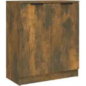 vidaXL Dressoir, gerookt eikenfineer, 60x30x70 cm, houtvezelplaat