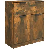vidaXL Dressoir 60x30x70 cm bewerkt hout gerookt eikenkleurig