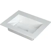 Ink Kraft Meubelwastafel 60x45cm Polystone - Zonder Kraangat - Glans Wit - 8718835097592 - Rechthoekig - Wastafels, Meubelwastafels
