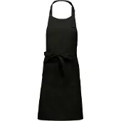 Kariban Keukenschort - "Super Chef" - zwart - blanco