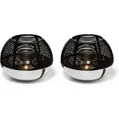Philippi Set Luna theelichthouders S - Waxinelichthouders - Zwart - Modern
