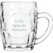 Libbey Bierpul gegraveerd - 55cl - Le Plus Sympa des Beaux-pères