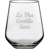 Pasabahce Drinkglas gegraveerd - 42,5cl - La Plus Gentille Amie