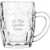 Libbey Bierpul gegraveerd - 55cl - La Plus Gentille Soeur