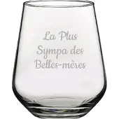 Pasabahce Drinkglas gegraveerd - 42,5cl - La Plus Sympa des Belles-mères