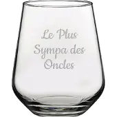 Pasabahce Drinkglas gegraveerd - 42,5cl - Le Plus Sympa des Oncles