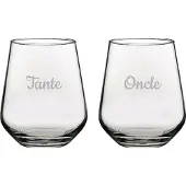 Pasabahce Drinkglas gegraveerd - 42,5cl - Tante & Oncle