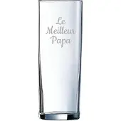Arcoroc Longdrinkglas gegraveerd - 31cl - Le Meilleur Papa