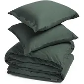 Yumeko Dekbedovertrek set Jersey Katoen 200x220 Groen - Eco, Bio & Fairtrade