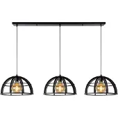 Lucide DIKRA - Hanglamp - Ø 40 cm - 3xE27 - Zwart