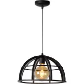 Lucide DIKRA - Hanglamp - Ø 40 cm - 1xE27 - Zwart