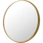 J-Line Mirror round high border metal/glass gold medium