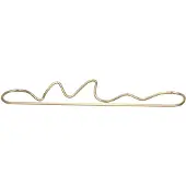 Ferm Living Curvature handdoekhanger Messing