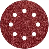 Wolfcraft - Schuurpapier set 125mm – 25 stuks - Korrel 80 – Voor excentrische schuurmachines - 2070100