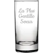 Fusion Longdrinkglas gegraveerd - 28,5cl - La Plus Gentille Soeur