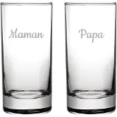 Fusion Longdrinkglas gegraveerd - 28,5cl - Maman & Papa