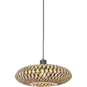 QAZQA Oosterse hanglamp zwart bamboe 40 cm - Ostrava