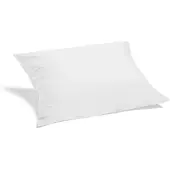 Yumeko Kussensloop Percal Katoen 60x70 Wit - Eco, Bio & Fairtrade