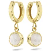 Casa Jewelry Oorringen Amalfi Maansteen - Goud Verguld