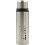 Laken thermosfles roestvrijstaal Silver 0.5L met drinkmok, dubbelwandige rvs drinkfles