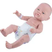 Paola Reina Babypop Blank Meisje Met Luier 45 Cm
