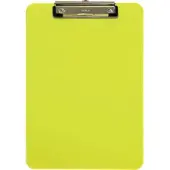MAUL Klembord A4 staand transparant PS neon geel - 3 stuks