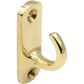 S&B Handdoekhaak Enkel rechthoekig - Messing - 594000.4