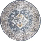 Veer Carpets Vloerkleed laria blue 4 rond ø120 cm
