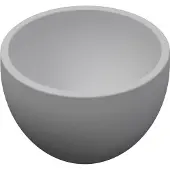 Ink Jazz XS waskom - 20x20x11cm - 0 kraangaten - polystone wit mat 3430431