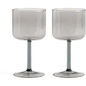HAY Tint wijnglas 25 cl 2-pack Grijs