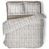 Linnick Dekbedovertrek Katoen Bracken - white 200x200/220cm